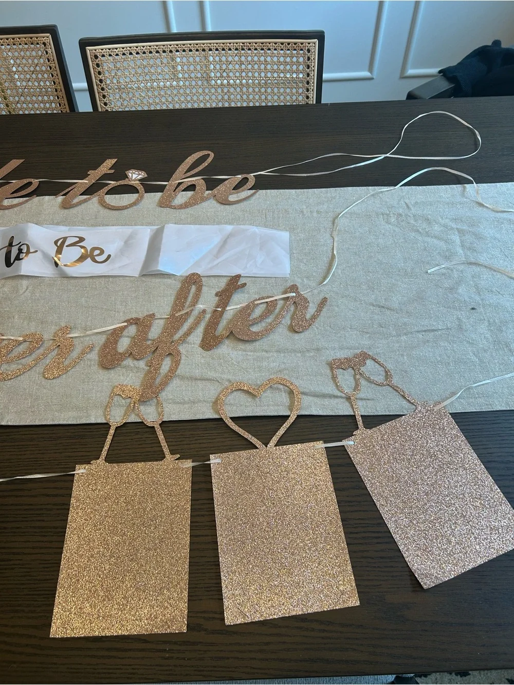 Rose Gold Bride to Be & Bridal Shower Décor Bundle